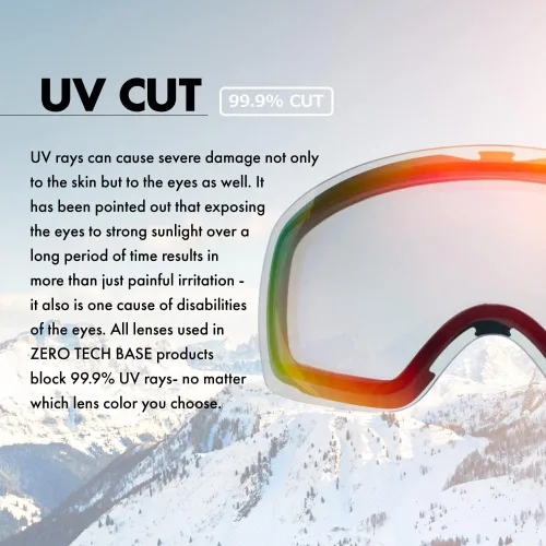 Miniatura 5 de ZERO TECH BASE Lente de repuesto compatible con gafas Oakley Snow Goggles intercambiables lente espejo CROWBAR
