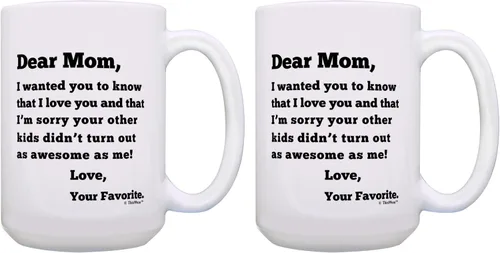 Miniatura 10 de Dear Dad Sorry Your Other Kids Didn't Turn Out as Awesome as Me Love Your Favorite Divertido regalo del día del padre para papá, taza de café, taza