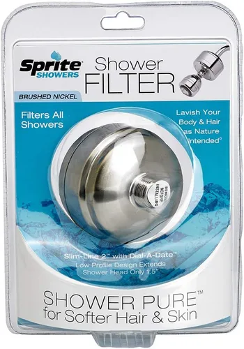Miniatura 3 de Sprite Industries - Filtro de ducha universal en níquel cepillado