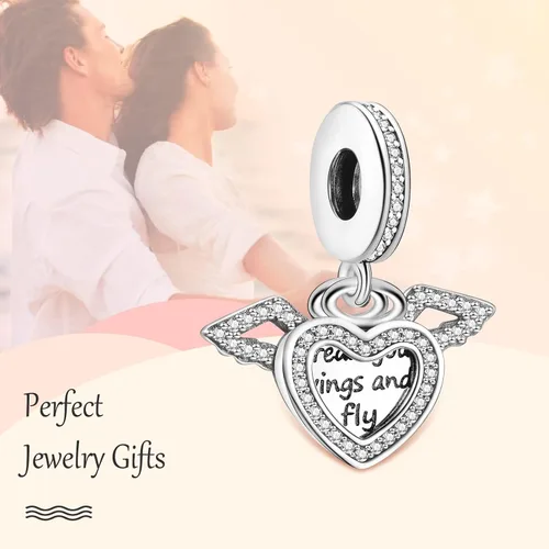 Miniatura 3 de Annmors Dijes de joyería de animales para mujer, plata de ley 925, colgante con circonita cúbica, cuentas de joyería para niñas, regalos