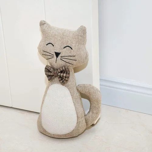 Miniatura 21 de Marwood Lindo tope de puerta decorativo para el hogar y la oficina, tope de puerta interior con peso de alpaca de tela de animal de peluche Gorra