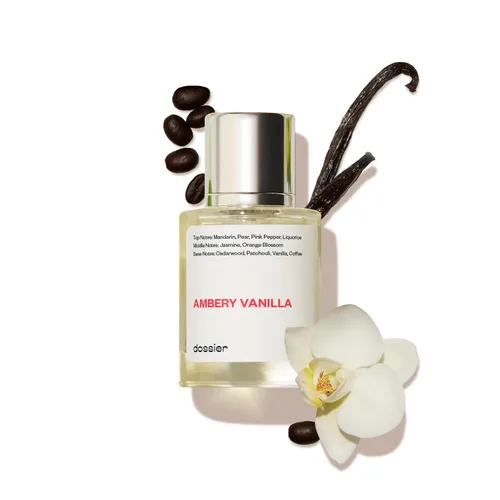 Dossier - Ambery Vanilla - Eau de Parfum - Perfume de vainilla - Inspirado en el opio negro - Fragancia duradera - Femenino - 1.7 fl oz (1.7 fl oz)