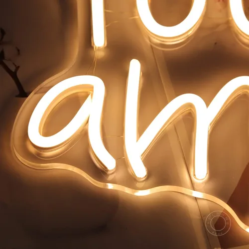 Miniatura 7 de SYLHOME Letrero de luz LED de neón "You Are Amazing" 5V para niñas, niños, dormitorio, sala de estar, aula, decoración de pared colgante