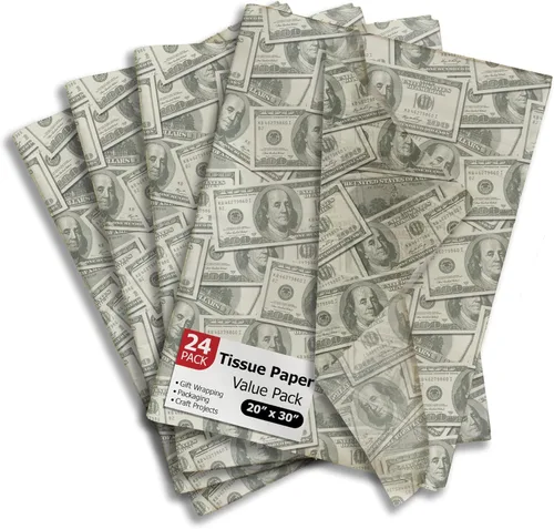 Miniatura 9 de Pro Supply Global Papel de seda impreso con hojas de otoño para bolsas de regalo o cajas y envoltura, papel de seda decorativo de otoño a granel