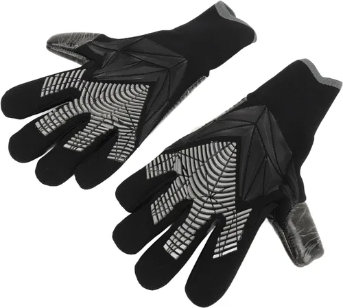 Miniatura 2 de Qiilu Guantes de fútbol de látex para portero de fútbol, guantes de portero para competición de fútbol, látex negro transpirable, guantes de portero
