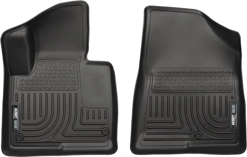 Miniatura 10 de Husky Liners Weatherbeater Alfombrillas de piso Compatible con Hyundai Santa Fe 2013-2018; Hyundai Santa Fe XL 2019 2da fila, 1 pieza negro