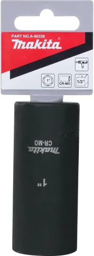 Miniatura 5 de Makita A-96338 Dado de impacto de pozo profundo de 1" con impulsor de 1/2