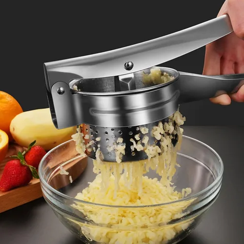 Miniatura 6 de Exprimidor de limón de acero inoxidable, exprimidor manual de cítricos, valor por dinero, cómodo agarre ergonómico para extracción eficiente de jugo