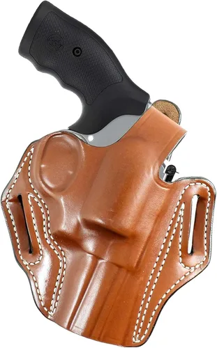 Miniatura 14 de DeSantis Thumb Break Scabbard - OWB Gun Holster for Men and Women, Leather Belt Slide Holster for Pistols, Exact Molding, Secure and Highly