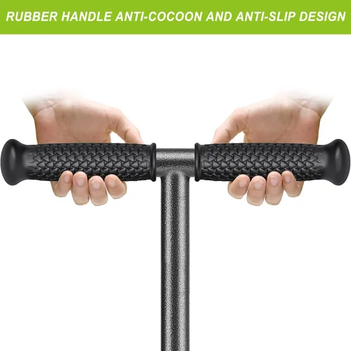 Miniatura 5 de Dolibest Aireador de césped, herramienta aireadora manual para césped con 15 picos de acero inoxidable, aireador de aire de césped con mango