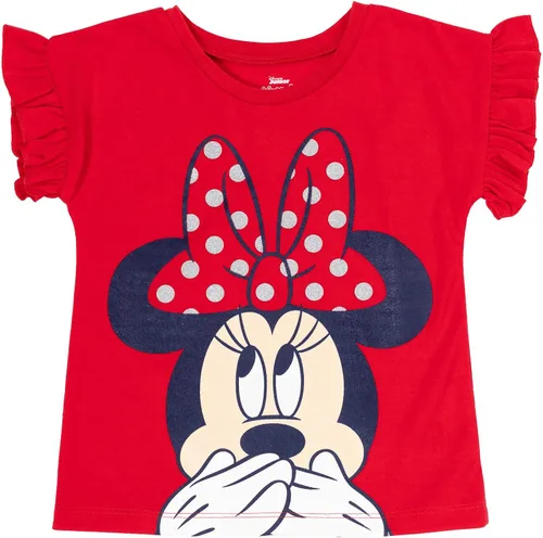 Miniatura 4 de Disney Minnie Mouse - Conjunto de camiseta sin mangas y pantalones cortos para bicicleta, 3 piezas para niñas