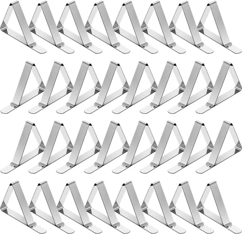 Miniatura 9 de TriPole - 16 clips para mantel grandes, abrazaderas para mesa de pícnic, abrazaderas de mantel de acero inoxidable para exteriores, hogar, cocina