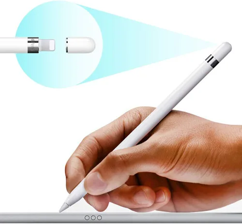 Miniatura 7 de TITACUTE Tapa magnética de repuesto para Apple Pencil para Apple Pen Stylus para iPad Pro de 10.5 pulgadas, 12.9 pulgadas, 9.7 pulgadas, color blanco