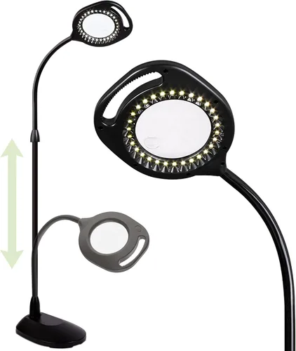 Miniatura 11 de OttLite – Lámparas para mesa y piso, con lupa, 2 en 1, ledes, 43828C, 15.00watts
