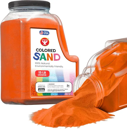 Miniatura 34 de Hygloss Arena de colores para manualidades – Botella de 1 libra, magenta – Juegos de arte de arena fina y colorida vibrante para niños – Actividades