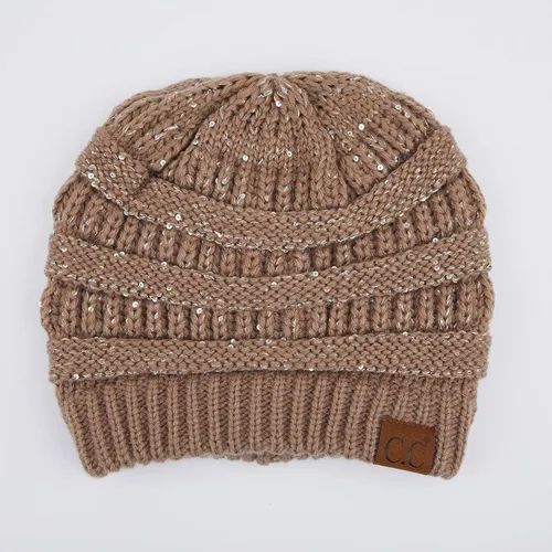 Miniatura 374 de C.C Trendy Warm Chunky Soft Stretch Cable Knit Beanie