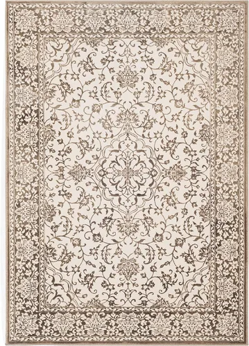 Miniatura 6 de SAFAVIEH Noble Collection - Alfombra de pasillo, 2 pies 2 pulgadas x 6 pies, marrón y crema, diseño de viscosa envejecida, ideal para zonas de alto