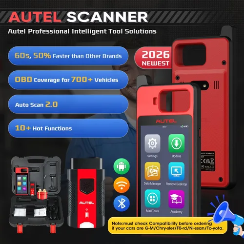 Miniatura 2 de Autel Escáner MaxiIM KM100 (X), actualizaciones gratuitas de por vida, nueva herramienta de escaneo OBD2 de diagnóstico automotriz 2026, conexión BT