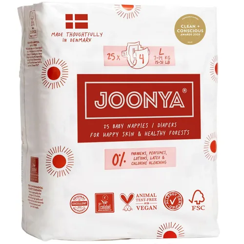 Miniatura 14 de Pañales Joonya para bebé, talla 2 S (3-5.9 kg) - 1 bolsa de 30 - Nueva gama - No tóxico, ecológico, ultra delgado, uso nocturno - Fabricado