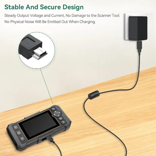 Miniatura 7 de Adaptador de 5 V + mini cable USB de repuesto para escáner FOXWELL NT301 NT201 NT510 NT604 NT624 NT630 OBD2 escáner de diagnóstico herramienta