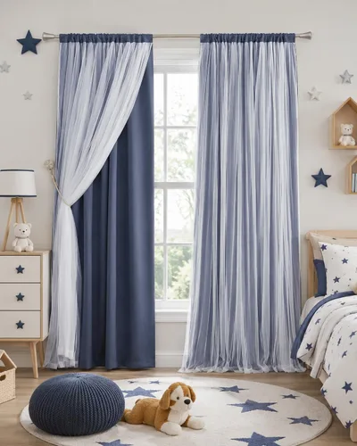 Miniatura 27 de PONY DANCE Cortinas de Doble Capa - Cortinas Opacas de 63 Pulgadas de Largo, Diseño con Ojales en la Parte Superior, Paneles Transparentes Blancos