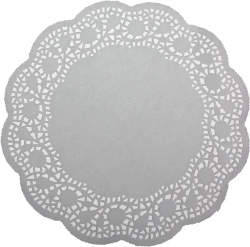 Miniatura 7 de LJY 100 piezas de papel redondo de encaje blanco almohadillas de embalaje para decoración de vajilla de boda (13.5 pulgadas)