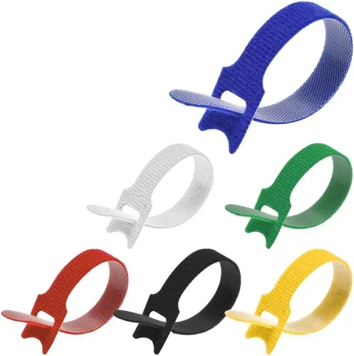 Miniatura 11 de Bridas de sujeción multicolor reutilizables de 4 pulgadas (paquete de 60 unidades)