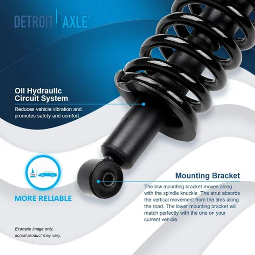 Miniatura 6 de Detroit Axle - 4WD 2 puntales delanteros para Nissan TITAN Pathfinder Armada INFINITI QX56 puntales completos con muelles helicoidales de reemplazo