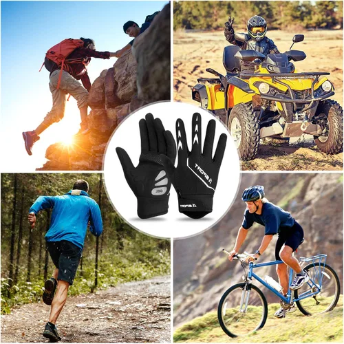 Miniatura 7 de Guantes de ciclismo para hombresmujeres-almohadilla de gel de 0.197 in guantes antideslizantes de bicicleta de carretera para MTB ciclismo