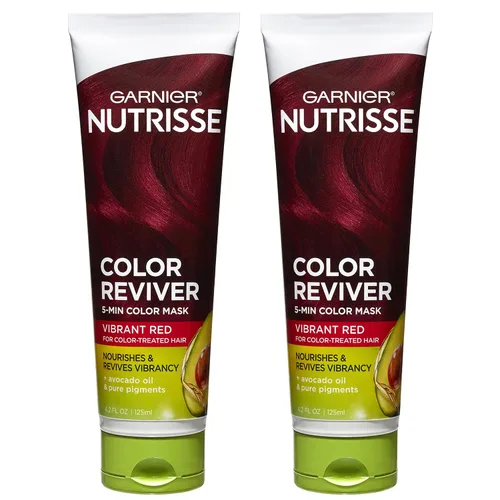 Miniatura 6 de Garnier Nutrisse Color Reviver Mascarilla de color de 5 minutos, marrón cálido para cabello teñido para nutrir y añade riqueza
