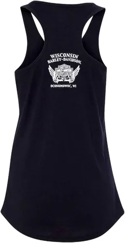 Miniatura 2 de Harley-Davidson Especialidad de las mujeres cuello redondo sin mangas Tank Top - Negro