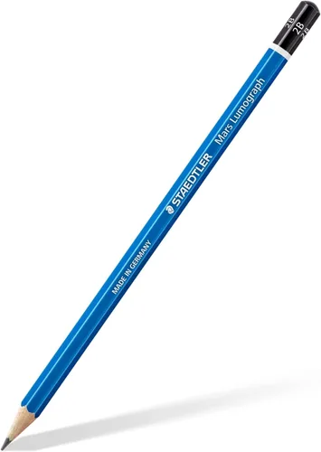 Miniatura 7 de STAEDTLER Mars Lumograph 2B - Lápiz de dibujo artístico de grafito, 6 lápices