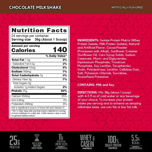 Miniatura 2 de BSN SYNTHA-6 Proteína Aislada en Polvo, Proteína de Chocolate con Aislado de Proteína de Suero, Aislado de Proteína de Leche, Sabor: Batido