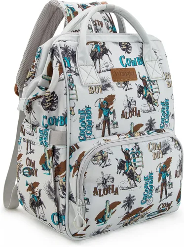 Miniatura 12 de Montana West Wrangler Pañalera Mochila Western Bolsa de bebé, Tamaño único, Estándar Azteca-bronceado