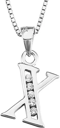 Miniatura 10 de Dijes personalizados para collar colgante con las 26 letras del alfabeto, circonita cúbica, plata esterlina S925.