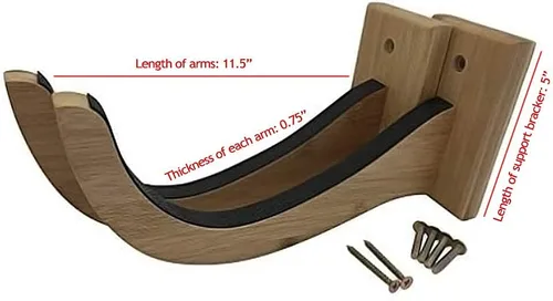 Miniatura 7 de COR Surf Estante de pared para tablas de surf para longboards y shortboards Hermoso soporte de pared de madera para interiores y exteriores