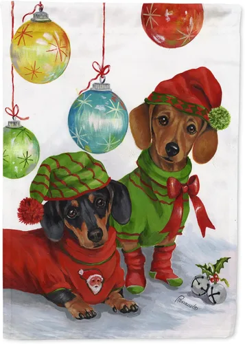 Miniatura 176 de Caroline's Treasures PPP3097CHF - Pijama de Navidad con diseño de bulldog francés para colgar en la pared, poliéster, tamaño de casa, multicolor