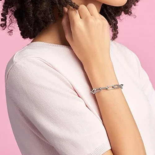 Miniatura 2 de Link Design Pandora ME Jewelry Pulsera de plata esterlina unisex 7.5 in, Plata de ley, Sin gemas.