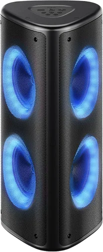 Fisher Altavoces Bluetooth portátiles, altavoces estéreo, sistema inalámbrico Bluetooth, triángulo cuádruple de 6.5 pulgadas, doble potencia máxima