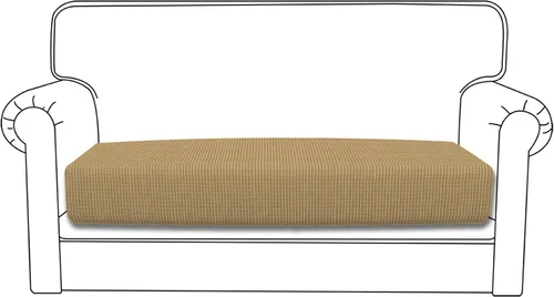 Miniatura 120 de Easy-Going - 4 Fundas de cojín elásticas para sofá seccional, izquierda/derecha, en forma de L, funda de asiento antideslizante, suave, flexible