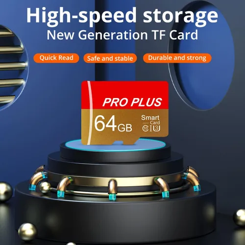 Miniatura 4 de Paquete de 3 tarjetas TF de 64 GB con adaptador, tarjeta de memoria de alta velocidad, tarjeta TF de memoria UHS-I C10 A1 para tableta/teléfono