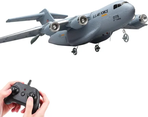 Avión RC, avión de control remoto de 2 canales RTF, avión RC C-17, avión de control remoto para niños y adultos principiantes (2CH)