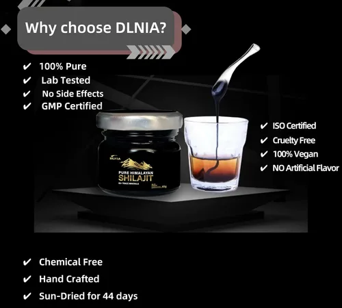Miniatura 5 de Shilajit Suplemento de resina Shilajit orgánica pura del Himalaya, grado dorado+ con más de 85 oligominerales con 75% de ácido fúlvico, energía