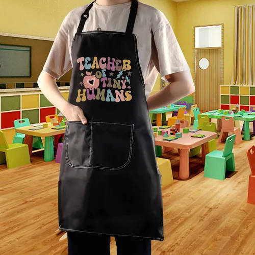 Miniatura 4 de WZMPA Delantales de jardín de infantes, regalo ajustable de agradecimiento para maestros de preescolar de humanos pequeños