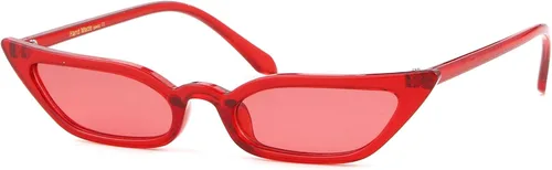 Lentes de sol vintage para mujer, diseño de ojo de gato, lentes de color para regalo del día de San Valentín