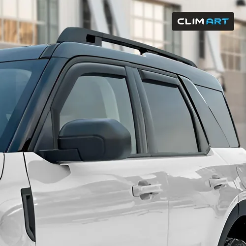 Miniatura 2 de CLIM ART - Deflectores de lluvia increíblemente duraderos en canal para Ford Bronco Sport 2021-2026, deflectores de ventana originales, viseras