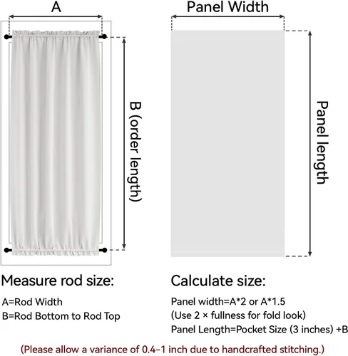Miniatura 6 de Vatge - Cortinas autoadhesivas para puerta francesa, tratamiento de ventana con filtro de luz sin varillas ni perforaciones para puertas de cristal