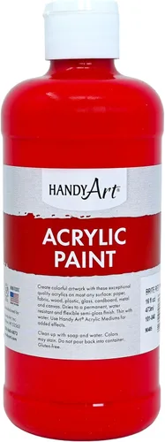 Miniatura 51 de Pintura acrílica para estudiantes, artesanías de 16 onzas. Plateado metálico