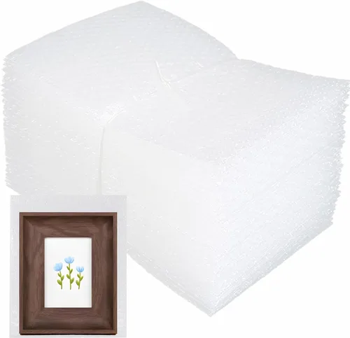 Miniatura 10 de 100 piezas de bolsas de burbujas, bolsas de burbujas de 6”x8” para compras, bolsas de acolchado de burbujas de doble pared para envío, embalaje