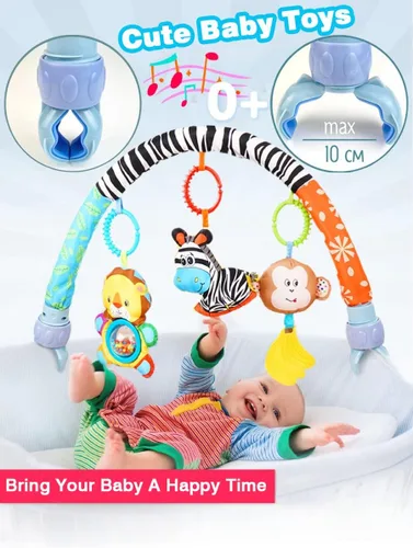 Miniatura 5 de Juguetes de arco para cochecito de bebé Pau1Hami1ton, juguetes para asiento de coche, barra de juguete para balancín/móvil para cuna, juguetes